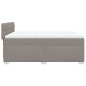vidaXL Boxspringbett mit Matratze Taupe 140x190 cm Stoff vidaXL Boxspringbett mit Matratze Taupe 140x190 cm Stoff