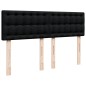 vidaXL Boxspringbett mit Matratze Schwarz 140x200 cm Stoff vidaXL Boxspringbett mit Matratze Schwarz 140x200 cm Stoff