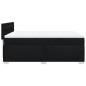 vidaXL Boxspringbett mit Matratze Schwarz 140x200 cm Stoff vidaXL Boxspringbett mit Matratze Schwarz 140x200 cm Stoff