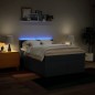 vidaXL Boxspringbett mit Matratze Blau 140x200 cm Stoff vidaXL Boxspringbett mit Matratze Blau 140x200 cm Stoff