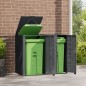 vidaXL Mülltonnenbox für 2 Tonnen Anthrazit 138x79x117 cm Stahl vidaXL Mülltonnenbox für 2 Tonnen Anthrazit 138x79x117 cm Stahl