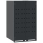 vidaXL Mülltonnenbox für 2 Tonnen Anthrazit 138x79x117 cm Stahl vidaXL Mülltonnenbox für 2 Tonnen Anthrazit 138x79x117 cm Stahl