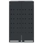 vidaXL Mülltonnenbox für 2 Tonnen Anthrazit 138x79x117 cm Stahl vidaXL Mülltonnenbox für 2 Tonnen Anthrazit 138x79x117 cm Stahl