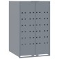 vidaXL Mülltonnenbox für 4 Tonnen Grau 276x79x117 cm Stahl vidaXL Mülltonnenbox für 4 Tonnen Grau 276x79x117 cm Stahl