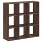 vidaXL Bücherregal Braun Eichen-Optik 102x32x102 cm Holzwerkstoff vidaXL Bücherregal Braun Eichen-Optik 102x32x102 cm Holzwerkstoff