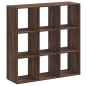 vidaXL Bücherregal Braun Eichen-Optik 102x32x102 cm Holzwerkstoff vidaXL Bücherregal Braun Eichen-Optik 102x32x102 cm Holzwerkstoff