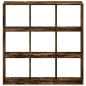 vidaXL Bücherregal Räuchereiche 102x32x102 cm Holzwerkstoff vidaXL Bücherregal Räuchereiche 102x32x102 cm Holzwerkstoff
