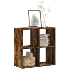vidaXL Bücherregal Räuchereiche 68,5x32x68,5 cm Holzwerkstoff