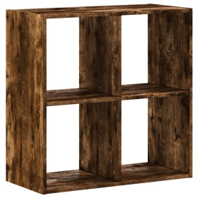 vidaXL Bücherregal Räuchereiche 68,5x32x68,5 cm Holzwerkstoff