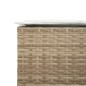 vidaXL Garten-Barhocker mit Kissen 2 Stk. Beige Poly Rattan vidaXL Garten-Barhocker mit Kissen 2 Stk. Beige Poly Rattan