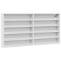 vidaXL Vitrinenschrank Weiß 100x8,5x50 cm Holzwerkstoff vidaXL Vitrinenschrank Weiß 100x8,5x50 cm Holzwerkstoff