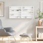 vidaXL Vitrinenschrank Weiß 100x8,5x50 cm Holzwerkstoff vidaXL Vitrinenschrank Weiß 100x8,5x50 cm Holzwerkstoff