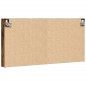 vidaXL Vitrinenschrank Räuchereiche 100x8,5x50 cm Holzwerkstoff vidaXL Vitrinenschrank Räuchereiche 100x8,5x50 cm Holzwerkstoff