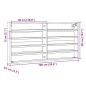 vidaXL Vitrinenschrank Braun Eichen-Optik 100x8,5x50 cm Holzwerkstoff vidaXL Vitrinenschrank Braun Eichen-Optik 100x8,5x50 cm Holzwerkstoff