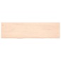 Tischplatte 180x50x4 cm Massivholz Eiche Unbehandelt