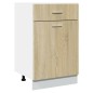 vidaXL Schubunterschrank Sonoma-Eiche 50x46x81,5 cm Holzwerkstoff vidaXL Schubunterschrank Sonoma-Eiche 50x46x81,5 cm Holzwerkstoff