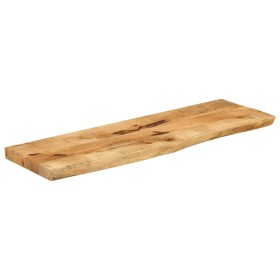 vidaXL Tischplatte 100x20x2,5 cm Baumkante Massivholz Raues Mangoholz