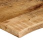 vidaXL Tischplatte 100x60x2,5 cm Baumkante Massivholz Raues Mangoholz vidaXL Tischplatte 100x60x2,5 cm Baumkante Massivholz Raues Mangoholz