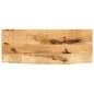 vidaXL Tischplatte 90x40x2,5 cm Baumkante Massivholz Raues Mangoholz vidaXL Tischplatte 90x40x2,5 cm Baumkante Massivholz Raues Mangoholz