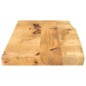 vidaXL Tischplatte 90x40x2,5 cm Baumkante Massivholz Raues Mangoholz vidaXL Tischplatte 90x40x2,5 cm Baumkante Massivholz Raues Mangoholz