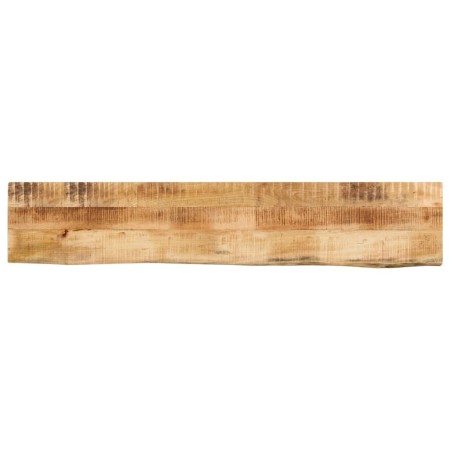vidaXL Tischplatte 140x30x2,5 cm Baumkante Massivholz Raues Mangoholz