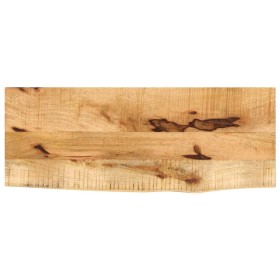 vidaXL Tischplatte 70x40x3,8 cm Baumkante Massivholz Raues Mangoholz