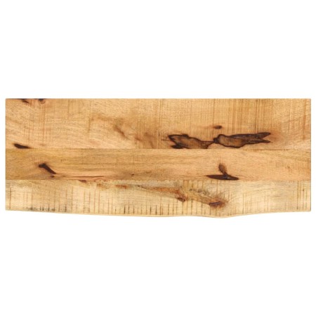 vidaXL Tischplatte 70x40x3,8 cm Baumkante Massivholz Raues Mangoholz