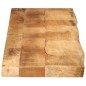 vidaXL Tischplatte 140x40x2,5 cm Baumkante Massivholz Raues Mangoholz vidaXL Tischplatte 140x40x2,5 cm Baumkante Massivholz Raues Mangoholz