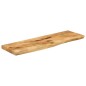 vidaXL Tischplatte 120x20x2,5 cm Baumkante Massivholz Raues Mangoholz vidaXL Tischplatte 120x20x2,5 cm Baumkante Massivholz Raues Mangoholz