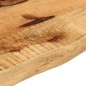 vidaXL Tischplatte 120x20x2,5 cm Baumkante Massivholz Raues Mangoholz vidaXL Tischplatte 120x20x2,5 cm Baumkante Massivholz Raues Mangoholz