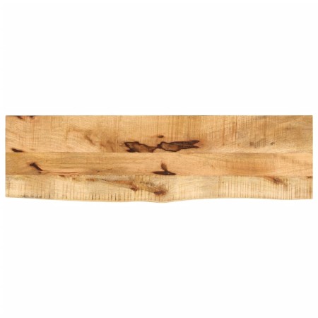 vidaXL Tischplatte 110x30x3,8 cm Baumkante Massivholz Raues Mangoholz