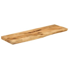 vidaXL Tischplatte 100x20x3,8 cm Baumkante Massivholz Raues Mangoholz