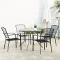 vidaXL Gartenstuhl-Set 5-tlg. Stapelbar Pulverbeschichteter Stahl vidaXL Gartenstuhl-Set 5-tlg. Stapelbar Pulverbeschichteter Stahl