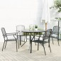 vidaXL Gartenstuhl-Set 5-tlg. Stapelbar Pulverbeschichteter Stahl vidaXL Gartenstuhl-Set 5-tlg. Stapelbar Pulverbeschichteter Stahl