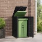 vidaXL Mülltonnenbox für 1 Tonne Schwarz 69x79x117 cm Stahl vidaXL Mülltonnenbox für 1 Tonne Schwarz 69x79x117 cm Stahl
