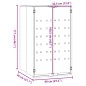 vidaXL Mülltonnenbox für 1 Tonne Schwarz 69x79x117 cm Stahl vidaXL Mülltonnenbox für 1 Tonne Schwarz 69x79x117 cm Stahl