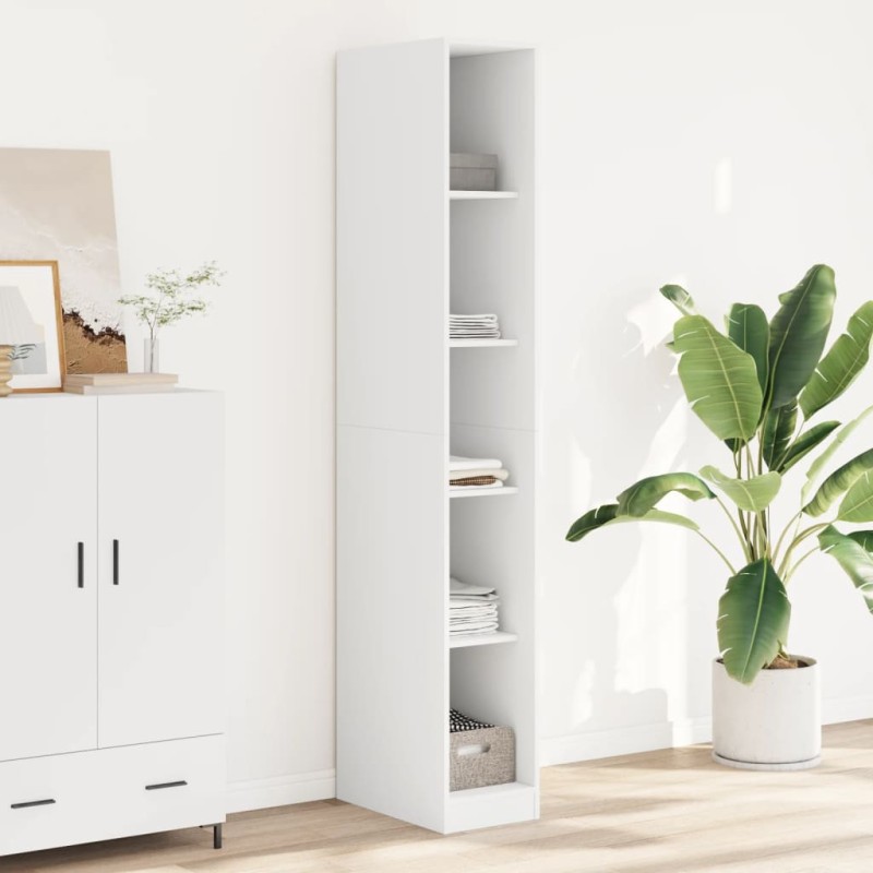 vidaXL Kleiderschrank Weiß 30x50x200 cm Holzwerkstoff vidaXL Kleiderschrank Weiß 30x50x200 cm Holzwerkstoff