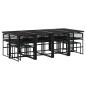 vidaXL 13-tlg. Garten-Essgruppe Schwarz Poly Rattan vidaXL 13-tlg. Garten-Essgruppe Schwarz Poly Rattan