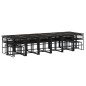 vidaXL 17-tlg. Garten-Essgruppe Schwarz Poly Rattan vidaXL 17-tlg. Garten-Essgruppe Schwarz Poly Rattan