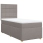 vidaXL Boxspringbett mit Matratze Taupe 100x200 cm Stoff vidaXL Boxspringbett mit Matratze Taupe 100x200 cm Stoff