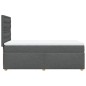 vidaXL Boxspringbett mit Matratze Dunkelgrau 100x200 cm Stoff vidaXL Boxspringbett mit Matratze Dunkelgrau 100x200 cm Stoff