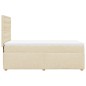 vidaXL Boxspringbett mit Matratze Creme 100x200 cm Stoff vidaXL Boxspringbett mit Matratze Creme 100x200 cm Stoff