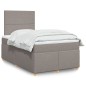 vidaXL Boxspringbett mit Matratze Taupe 120x200 cm Stoff vidaXL Boxspringbett mit Matratze Taupe 120x200 cm Stoff