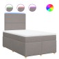 vidaXL Boxspringbett mit Matratze Taupe 120x200 cm Stoff vidaXL Boxspringbett mit Matratze Taupe 120x200 cm Stoff