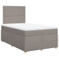 vidaXL Boxspringbett mit Matratze Taupe 120x200 cm Stoff vidaXL Boxspringbett mit Matratze Taupe 120x200 cm Stoff