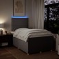 vidaXL Boxspringbett mit Matratze Taupe 120x200 cm Stoff vidaXL Boxspringbett mit Matratze Taupe 120x200 cm Stoff