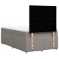 vidaXL Boxspringbett mit Matratze Taupe 120x200 cm Stoff vidaXL Boxspringbett mit Matratze Taupe 120x200 cm Stoff