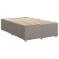 vidaXL Boxspringbett mit Matratze Taupe 120x200 cm Stoff vidaXL Boxspringbett mit Matratze Taupe 120x200 cm Stoff