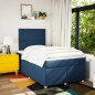 vidaXL Boxspringbett mit Matratze Blau 120x200 cm Stoff vidaXL Boxspringbett mit Matratze Blau 120x200 cm Stoff