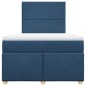 vidaXL Boxspringbett mit Matratze Blau 120x200 cm Stoff vidaXL Boxspringbett mit Matratze Blau 120x200 cm Stoff